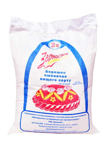Wheat flour of the highest grade TM Zernosvit 25 kg — Photo 4
